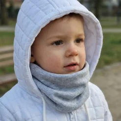 Komin bawełniany elastyczny szary