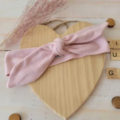 Piękna opaska pin-up dla niemowląt 0-12 miesięcy brudny róż