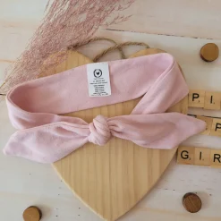 Piękna opaska pin-up dla niemowląt 0-12 miesięcy brudny róż
