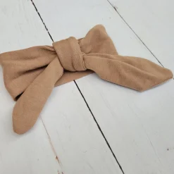 Piękna opaska pin-up dla niemowląt 0-12 miesięcy brązowa