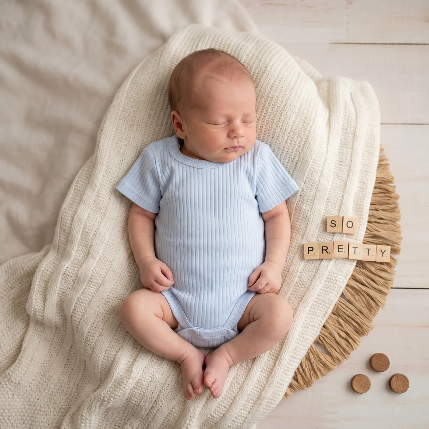 Prążkowane body rosnące wraz z dzieckiem 56-86 baby blue krótki rękaw