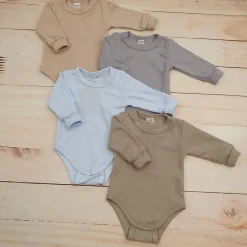 Prążkowane body rosnące wraz z dzieckiem 56-86 onyx