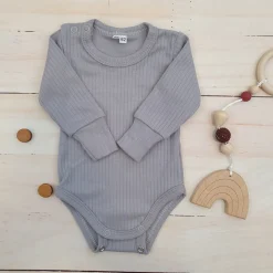 Prążkowane body rosnące wraz z dzieckiem 56-86 onyx