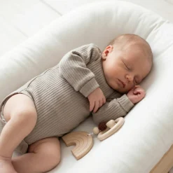 Prążkowane body rosnące wraz z dzieckiem 56-86 olive bronze