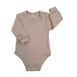 Prążkowane body rosnące wraz z dzieckiem 56-86 beige dream