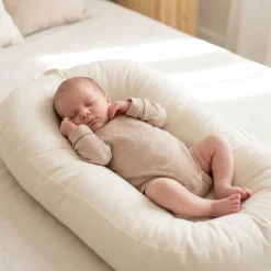Prążkowane body rosnące wraz z dzieckiem 56-86 beige dream