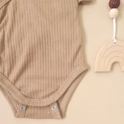 Prążkowane body rosnące wraz z dzieckiem 56-86 caffe mokka