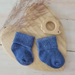 Skarpetki bezuciskowe niemowlęce 0-3 3-6 6-9 Mcy jeans