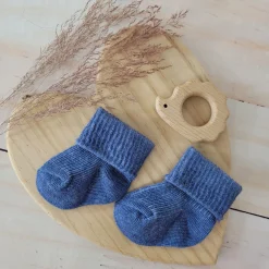 Skarpetki bezuciskowe niemowlęce 0-3 3-6 6-9 Mcy jeans