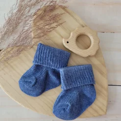 Skarpetki bezuciskowe niemowlęce 0-3 3-6 6-9 Mcy jeans
