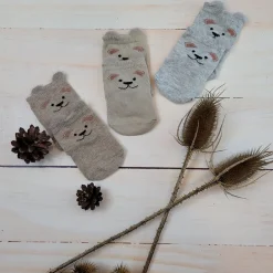 Skarpetki piaskowe MIŚ niemowlęce 0-6 6-12 Mcy beż latte