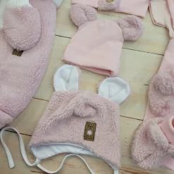 Stylizacja zimowo-wiosenna dziewczęca Misiowy sen