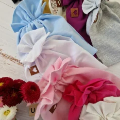 Szeroka opaska turban rozmiar 0-6miesięcy 6-12miesięcy 1-3lat szara
