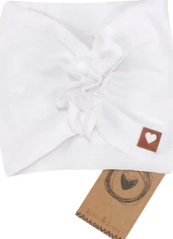 Szeroka opaska turban rozmiar 0-6miesięcy 6-12miesięcy 1-3lat biała