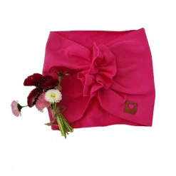 Szeroka opaska turban rozmiar 0-6miesięcy 6-12miesięcy 1-3lat amarant