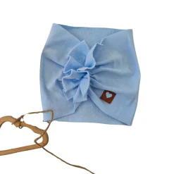 Szeroka opaska turban rozmiar 0-6miesięcy 6-12miesięcy 1-3lat błekitna