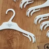 Wieszaki małe 28cm dziecięce niemowlęce 8sztuk biało-szare