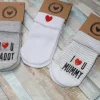 Zestaw 3 par skarpet rozmiar 0-4 miesięcy rozmiar 17-19 I love